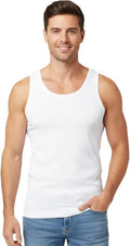 Men’s White & Black Cotton Vests – Premium Quality