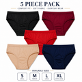 Women's Premium Everyday Panties – Soft & Stretchable (Pack of 5)
