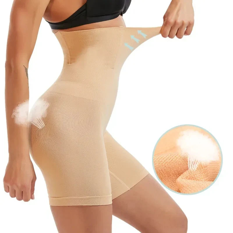 Women’s High-Waist Tummy Control Shapewear Shorts – Seamless Slimming Body Shaper