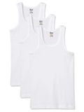 Pack of 3 Men’s White Cotton Vests – Premium Quality