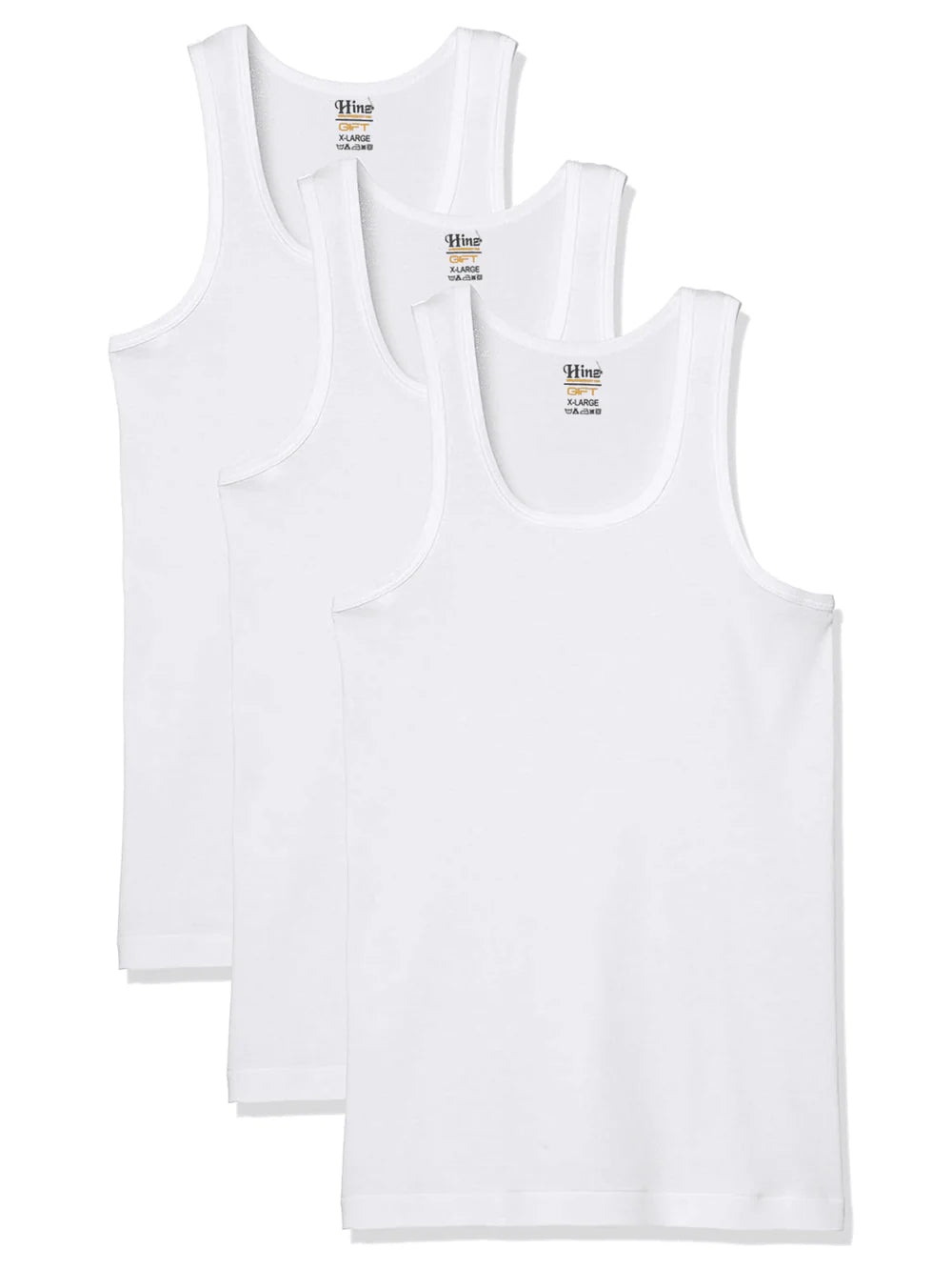 Pack of 3 Men’s White Cotton Vests – Premium Quality
