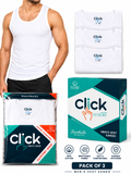 Pack of 3 Vest | 100% Combed Cotton | Everyday Undershirt