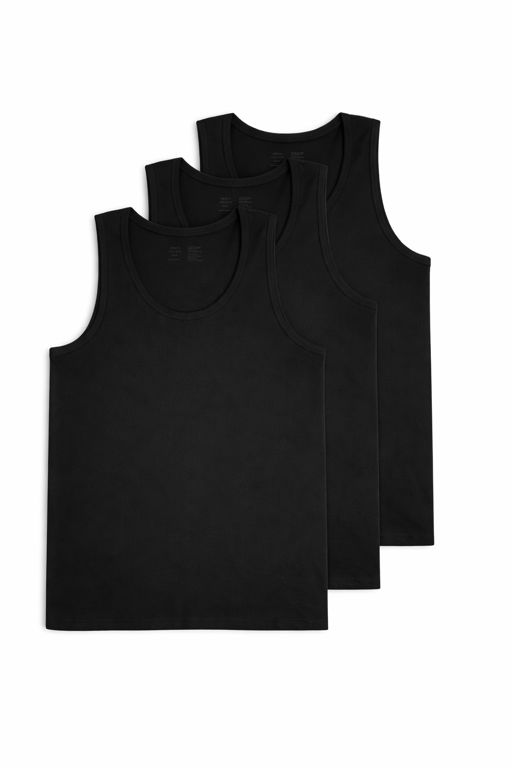 Pack of 3 Men’s Black Cotton Vests – Premium Quality